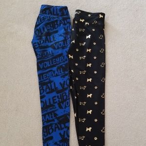 Two pair of JUSTICE girls legging